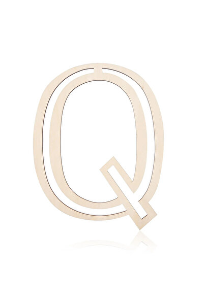 PEUTIER Decorative Wooden Letter Q, 30cm, Space Personalization, DIY