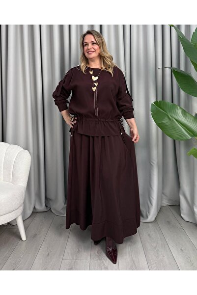 FUNDA طقم جالا ديزاين باللون الأحمر الداكن