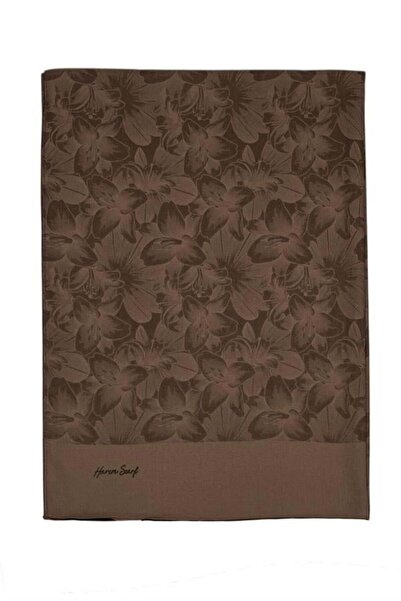 HAREM SCARF Σάλι Βισκόζης - Χρυσό Βαθύ - Σοκολάτα