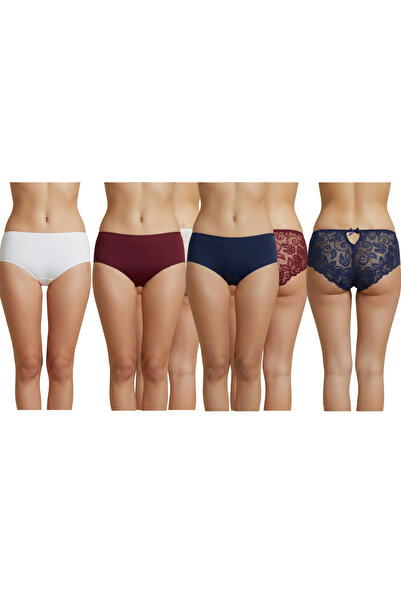 MrrMajestic Women's Panties Back Lace 3-Piece Set