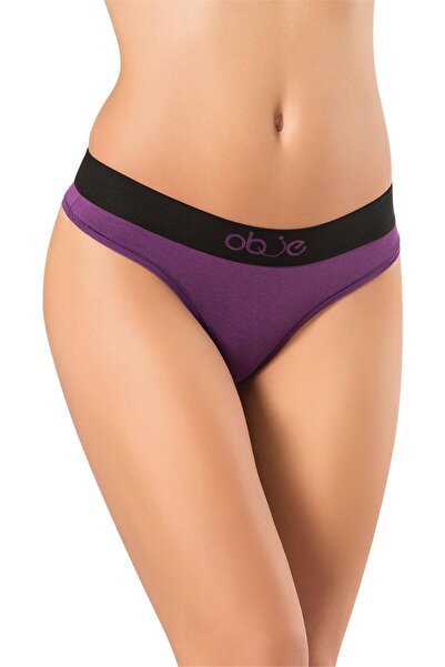 OBJE Kadın Mor Penye Modal String