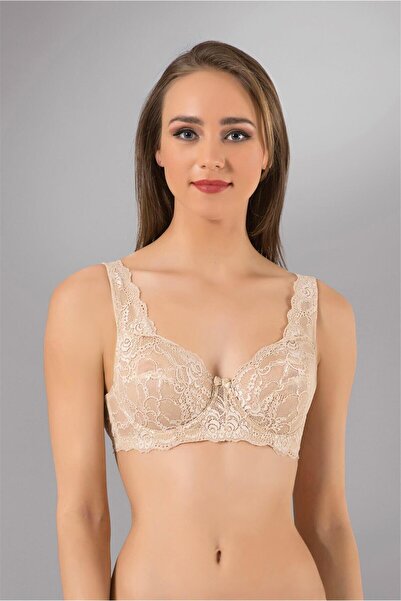 OBJE Women's Skin Tone Underwire Lace Minimizer Bra