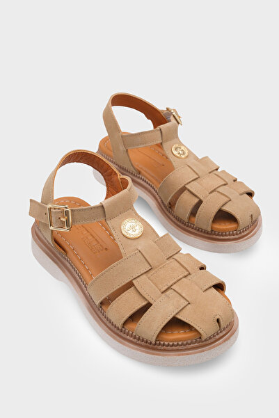 Capone Outfitters Juliane Genuine Suede Gladiator Wedge Heel Women's Sandals