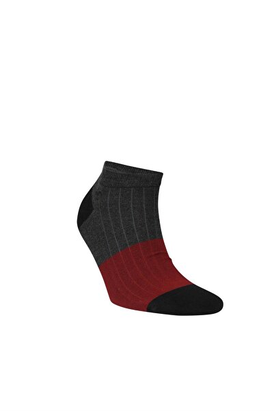 OBJE Men's Anthracite Striped 3-Piece Socks