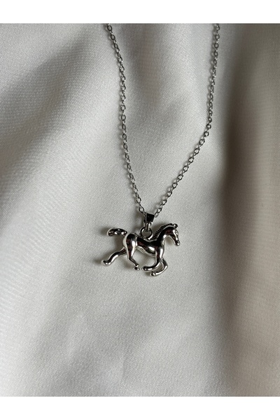 lotusbybuket Stainless Steel Horse Figure Pendant