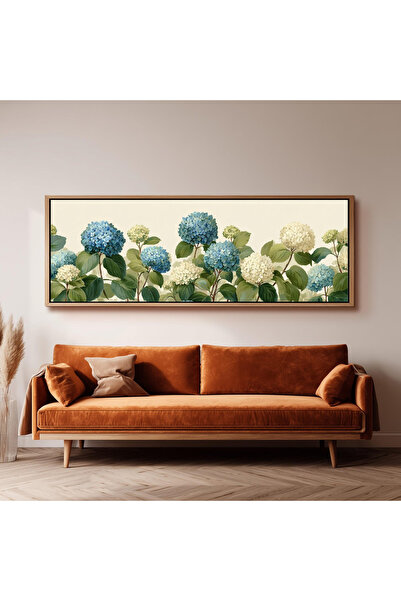 Tuba Decor Tek Parça Gerçek Ahşap Yatay Panorama Çerçeveli Tablo renkli tablo