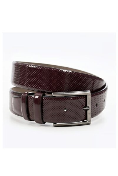 neowit Men's 3.5 cm Laser Engraved Patent Leather Classic Faux Leather Belt_1...