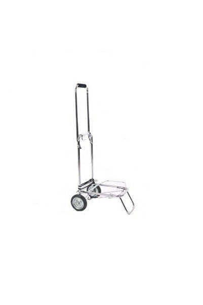 OEM Metal Shopping Cart with Wheels, Foldable, Chrome for Market + Spare Cove...