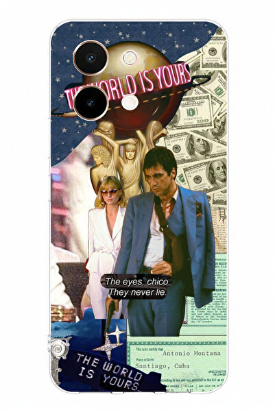 TechTree حافظة سيليكون مطبوعة بتصميم إلفيرا هانكوك وتوني مونتانا متوافقة مع ه...