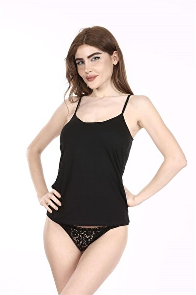 OBJE Women's Black Covered Undershirt