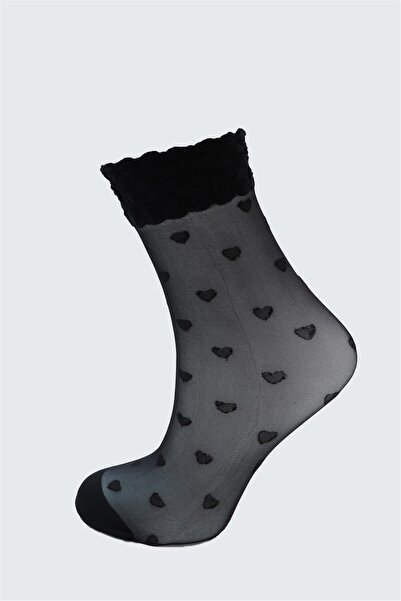 OBJE Women's Black Helen Socket Socks