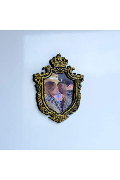 minshu.co Mini Vintage Çerçeve, Magnet Çerçeve, Fotoğraflı Buzdolabı Süsü, He...