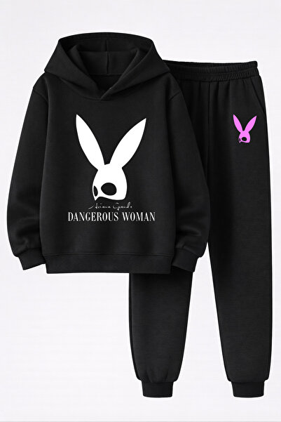 MAGORS طقم سويت شيرت وبنطلون رياضي مطبوع بثلاث خيوط عالي الجودة للأطفال من أر...