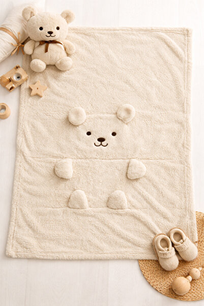 moukou بطانية ويلسوفت للأطفال - تصميم يتحول إلى دمية دب عند الإغلاق