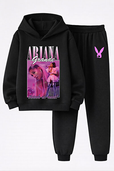 MAGORS طقم سويت شيرت وبنطلون رياضي مطبوع بثلاث خيوط عالي الجودة للأطفال من أر...