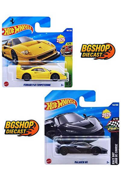 HOT WHEELS Ferrari F40 Competizione - McLaren W1