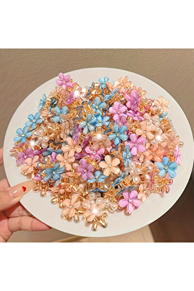 Ervalina 3 bucăți mini agrafe colorate cu flori (livrare mixtă)