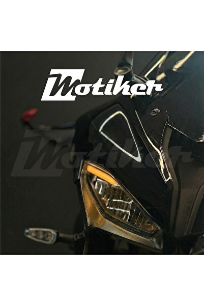 Motiker RKS QJ SRK125R Far Üstü Kaş Tasarım Turuncu Şeffaf Sticker Etiket Modeli
