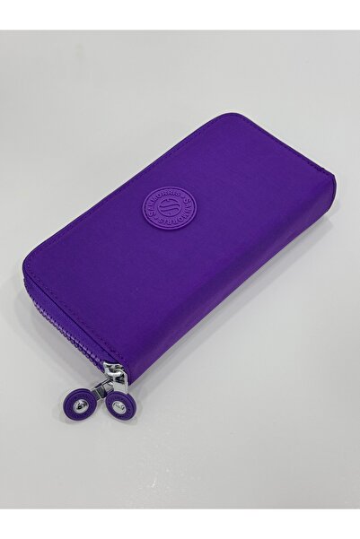 Sanmorris 3068 Women's Crinkle Model 2-Compartment Metal Zipper Wallet with C...