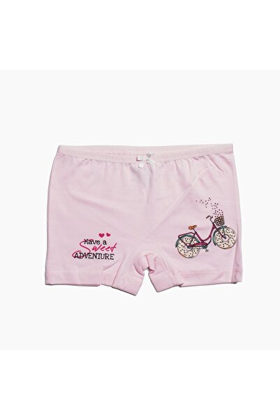 OBJE Girl's Bicycle Pattern Assortment 3-Piece Boxer Set