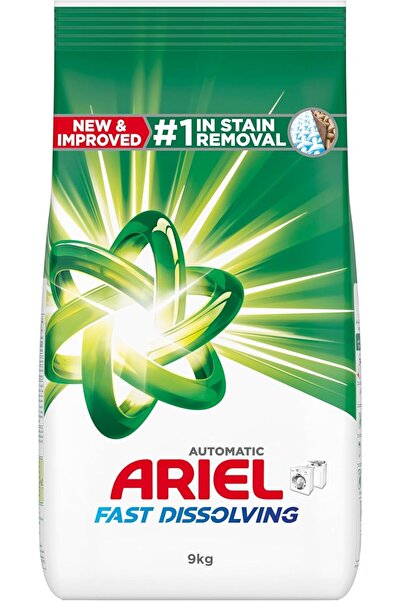 Laxum Arial Fast Dissolving Laundry Detergent Powder, 9 KG