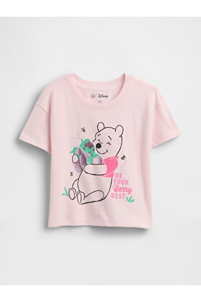 GAP Kız Bebek Pembe Grafik Baskılı T-Shirt