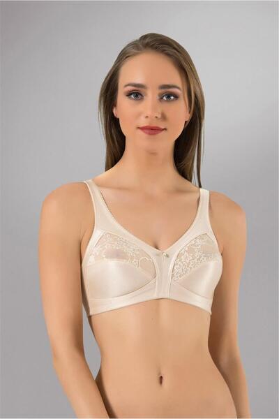 OBJE Women's Leather Lace Minimizer Bra
