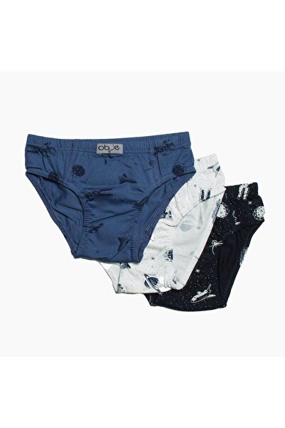 OBJE Boy's Space Pattern 3-Piece Slip