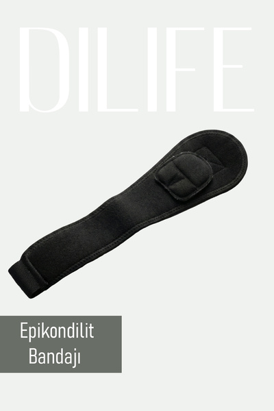 DILIFE Silikon Destekli Dirseklik Tenisçi Dirsekliği Epikondilit Bandajı Sağ&...