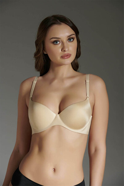 OBJE Women's Skin Laser Cut Unpadded Bra with Ear-Shaped Support