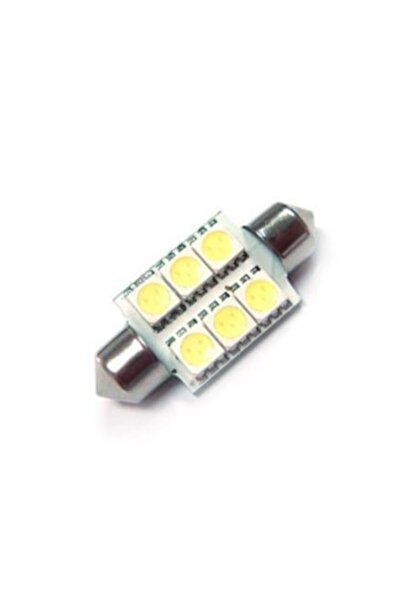Xenon Bright Soffit LED roșu pentru mașină cu 6 SMD 39 mm