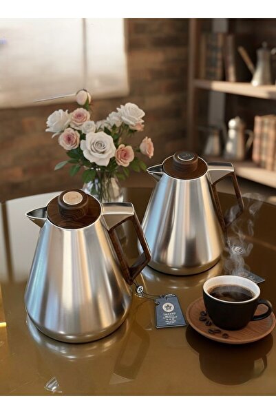 lovure 1/1 liter tea and coffee thermos set with an elegant and modern design
