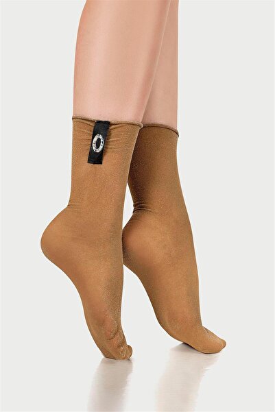 OBJE Women's Skin-Colored Buckle Socks