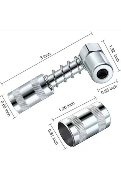 OEM Grease adapter, 90 degree elbow, compatible with grease gun, narrow and h...