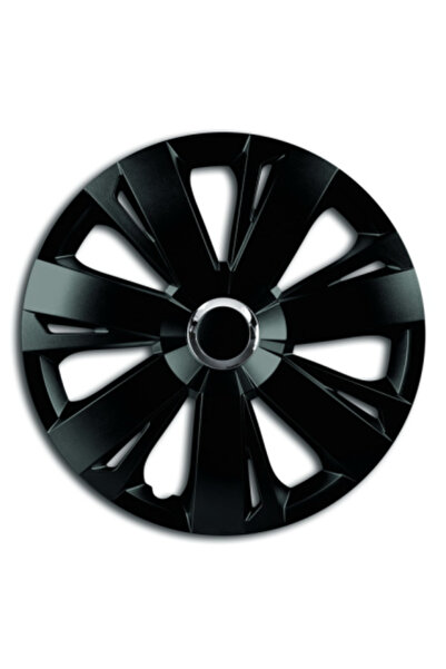 Xenon Bright Set capace de jantă negre de 16` cu inel cromat Energy, 4 buc.