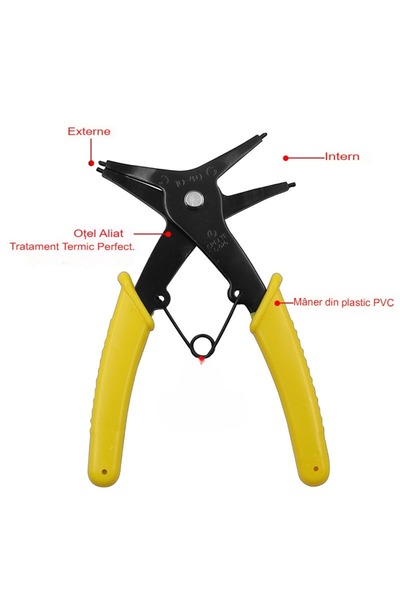 OEM Double-headed pliers, internal and external safety, alloy steel, yellow P...