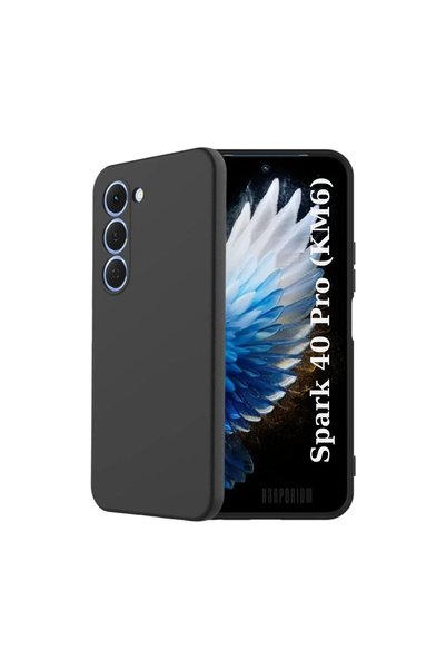 HANPORIUM Tecno Spark 40 Pro Km6 Compatible Silicone Case - Flexible Cover wi...