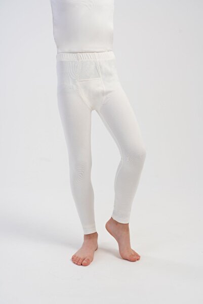 OBJE Boy's Ecru Long Thermal Bottoms