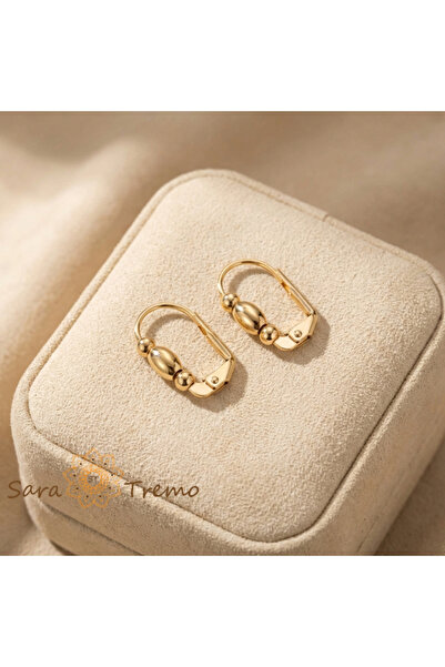 SaraTremo Auria Classic Earrings – 18K Gold Plated Earrings from Brazil, Eleg...