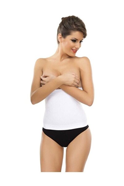 TOSKI Shaper Belt with Silicone Band-White