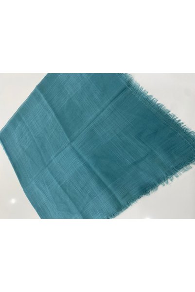 Bohemian وشاح قطني أخضر مزخرف للكتابة مقاس 100x100 سم