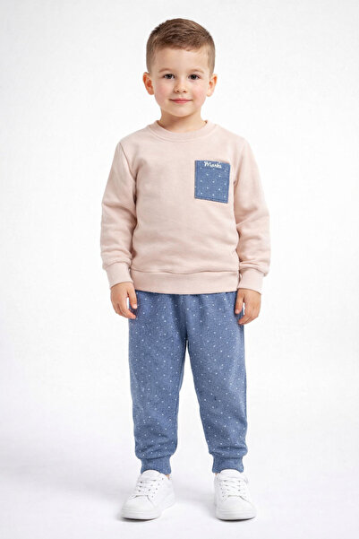 mb kids Costum de trening sezonier cu 2 șnururi pentru băieți cu buline