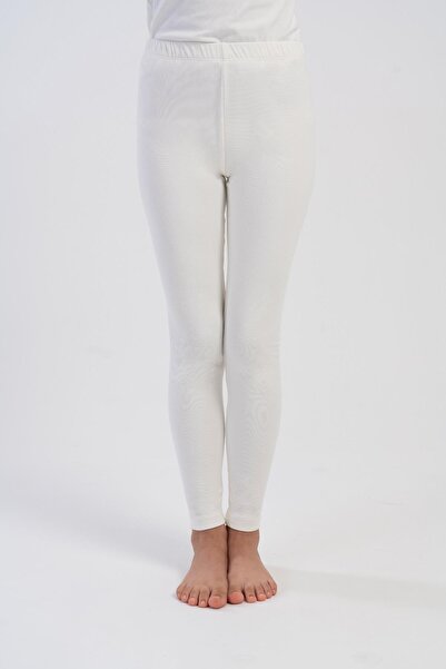 OBJE Girl's Ecru Long Thermal Bottoms