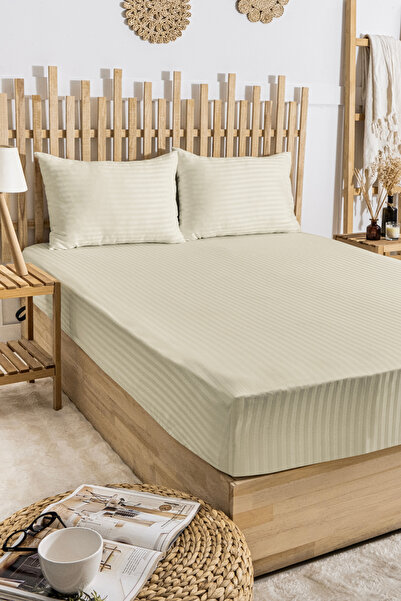 DB DANLA BALDİ Home Collection Elastic Bed Sheet Cotton Satin Double Size