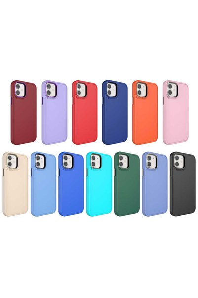 Generic Brand iPhone 11 Compatible Hard Sbt Botox Case with Metal Frame and Button Design-Blue