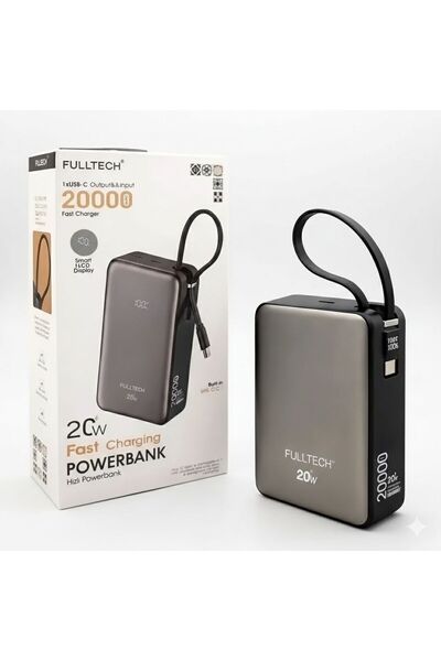 Fulltech FP31, 20W Hızlı Şarj Powerbank 20.000 mAh