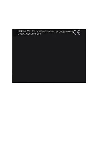 Roney Rw10777 Siyah Kaynak Maske Camı 8x11 (4lü)