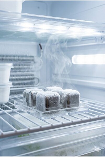 N&M STORE Stainless Steel Ice Cube Set of 4 Metal Cooling Cubes That Do Not A...