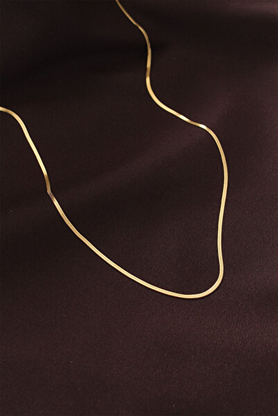 Skygo سلسلة ذهبية اللون من الفولاذ الإيطالي النحيف بطول 60 سم - TJ-BKO6227