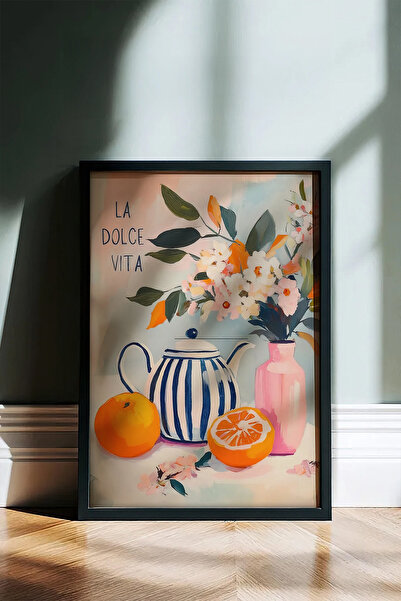 Cadran Tek Parça Oturma Odası Salon Mutfak Çerçeve Görünümlü Mdf Tablo